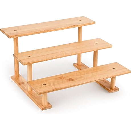 Display Rack | 3-Tier Perfume Presenter | Figurine & Doll Organizer Shelf