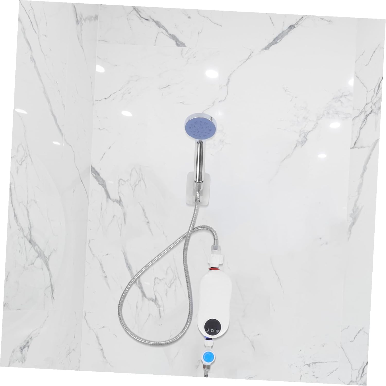 NUOBESTY Instant Tankless Water Heater Electric for Small Bathrooms Home Shower Sink Energy Efficient Rapid Heating with Constant Temperature Technology Compact Lightweight Design Easy