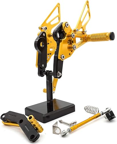 Miniatura 8 de CNC MT09 13-20 - Juego de clavijas traseras ajustables para motocicleta, pedal de cambio de freno compatible con FZ-09 MT09 2013 2014 2015 2016 2017