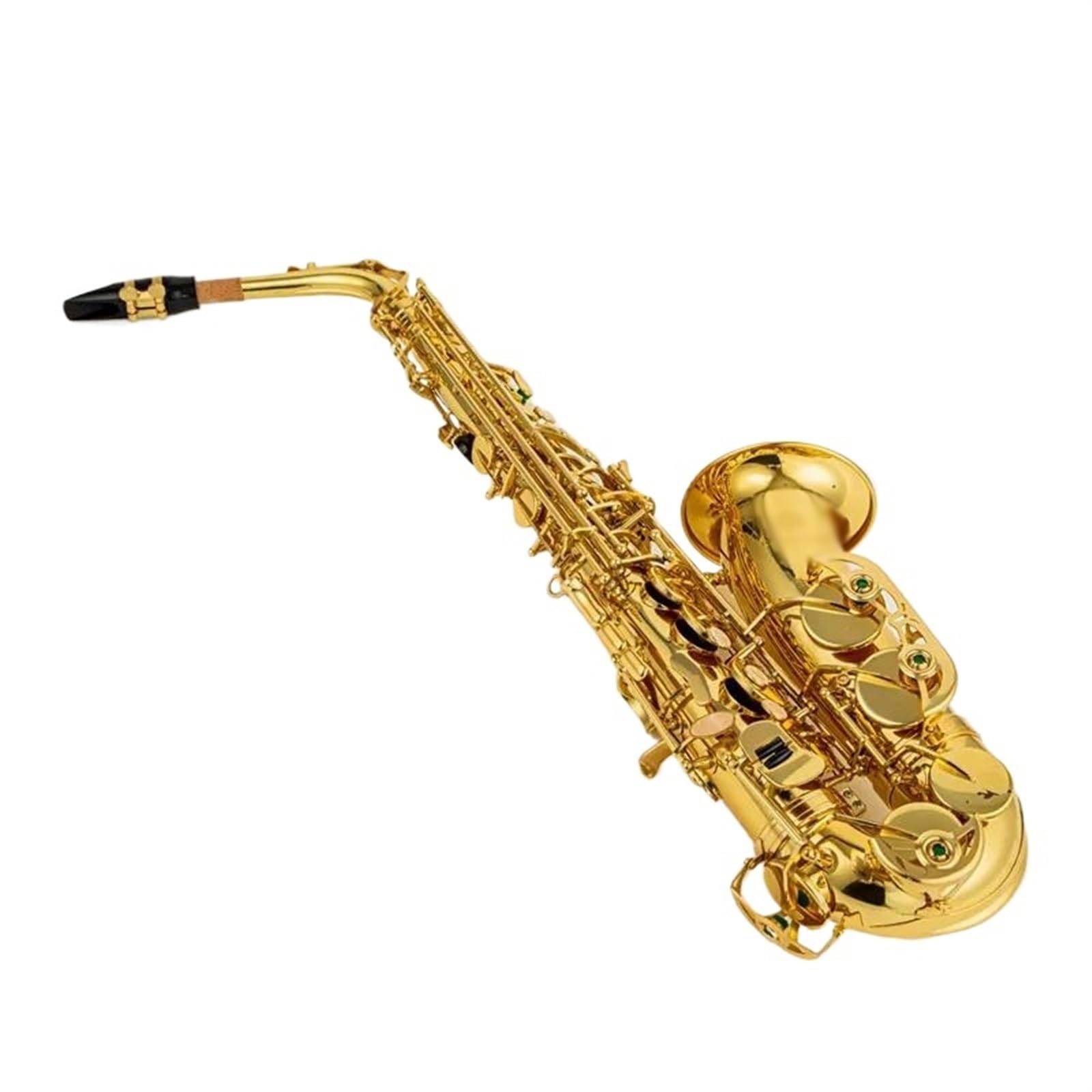 Saksofon Altowy Eb Tune Mosiężny Złoty Lakier Instrument Muzyczny Saksofon E-płaski Z Akcesoriami Do Futerału profesjonalny Saksofon