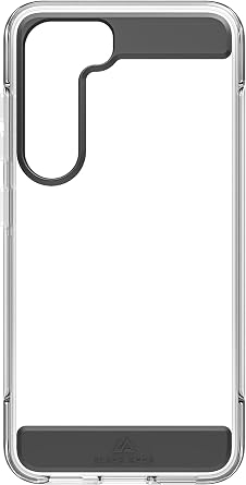 Black Rock - Air Robust Case Suitable for Samsung Galaxy S23 5G I Mobile Phone Case, Transparent, Thin, Shockproof Black
