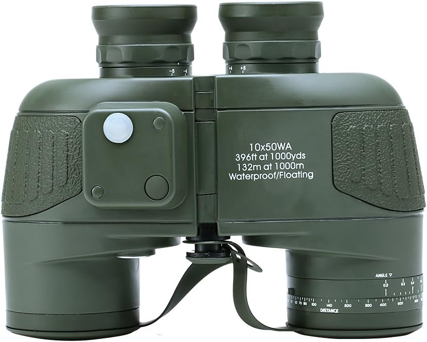 USCAMEL 10x50 HD Military Waterproof Binoculars with Rangefinder