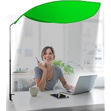 Adjustable Cubicle Shade Desk Shade, Block Light AC Airflow, Green