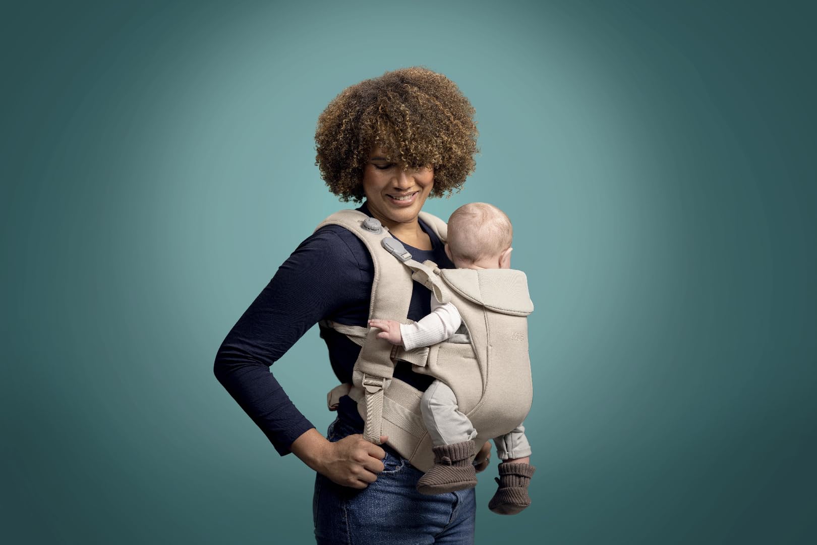 Mamas & Papas Kudo Babytrage - Kaschmir - Einfach zu montieren, anzupassen & zu entfernen, innovatives Design, ergonomische Unterstützung, gesunde Körperhaltung - 0-36 Monate