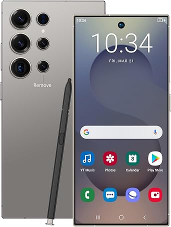 C25 Ultra 5G Unlocked Phone, 256GB+8GB Smartphone, Cell Phone Android 14 with Built in Pen, 7000mAh Battery,6.99" FHD+ Screen,108MP Camera/Dual SIM/Fingerprint Lock/Face - Gray