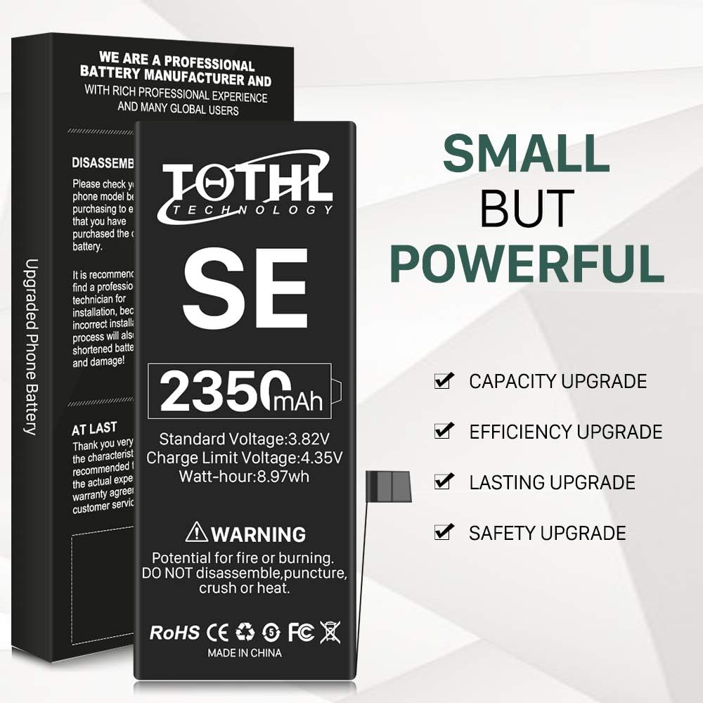 Buy 2350mah Battery For Iphone Se 16 1st Gen New 0 Cycle Higher Capacity Battery Replacement For Iphone Se A1662 A1723 A1724 With Complete Professional Repair Tools Kits Online In Indonesia B07sfm5sc6