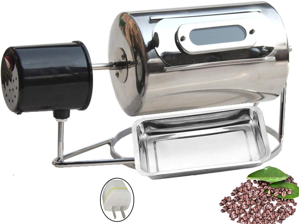 HCTOOL コーヒーロースター 電動 焙煎機 直火 ガス 焙煎器 ドラム コーヒー 豆焙煎器 自動 小型 自家焙煎機 家庭用 コー