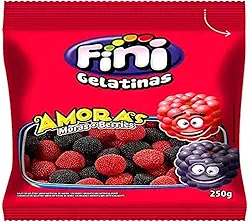 Balas De Gelatina Amoras Fini 250G