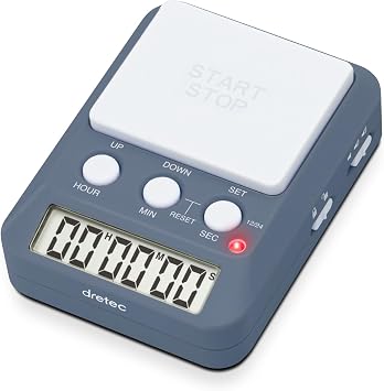 Dortec T-587 Learning Timer, Study Timer, Digital Timer, Time Management, Living Room Learning, Volume Adjustment, Stopwatch, Kitchen Timer, For Kids, New Color, Navy