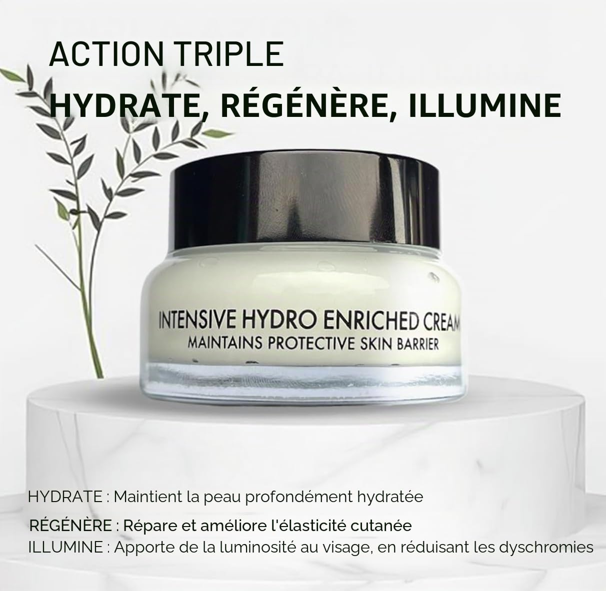 Crème réparatrice pour le visage à fort effet hydratant pour le visage 50 ml | 100 % cosmétique coréen | Crème anti-rides et anti-âge testée dermatologiquement |