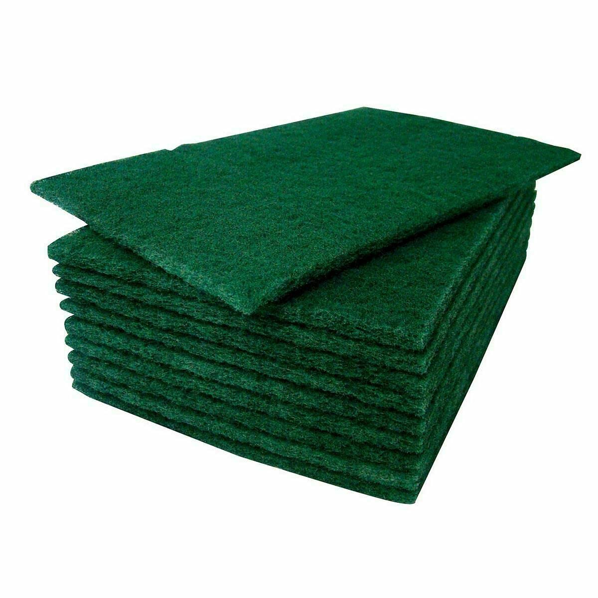 EliteKoopers 20Pcs Heavy Duty Green Scouring Pads Abrasive Scourer Catering Scrub Cleaning