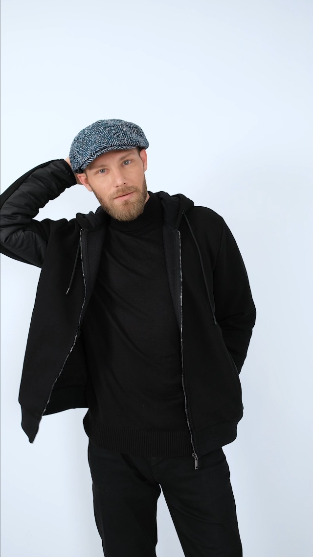 Amazon.com: HATSQUARE Tweed Wool 8 Panel Newsboy Cap, Baker BOY
