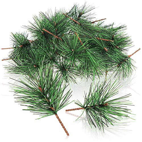 com-four® 50x Streudeko, dekorative Pinienzweige zum Streuen,...