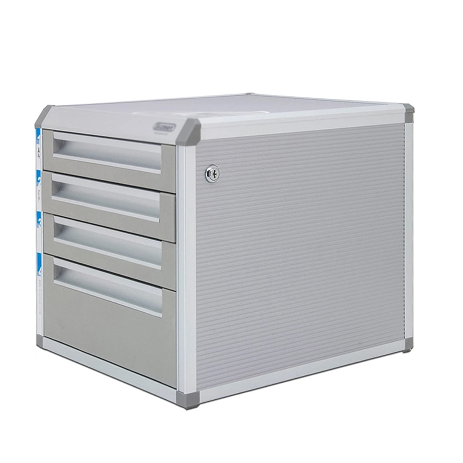 ASerZenith Drawer File Cabinet Lockable Desk Stationery Expandable File Organizer for A4 Paper Magazine File Documents