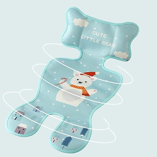 Miniatura 5 de Magik Almohadilla de forro de viscosa para bebé, asiento de automóvil, silla alta, almohada lateral de cuna (ballena azul)