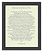 11 x 14 Motivational Desiderata Poem by Max Ehrmann on Archival Parchment