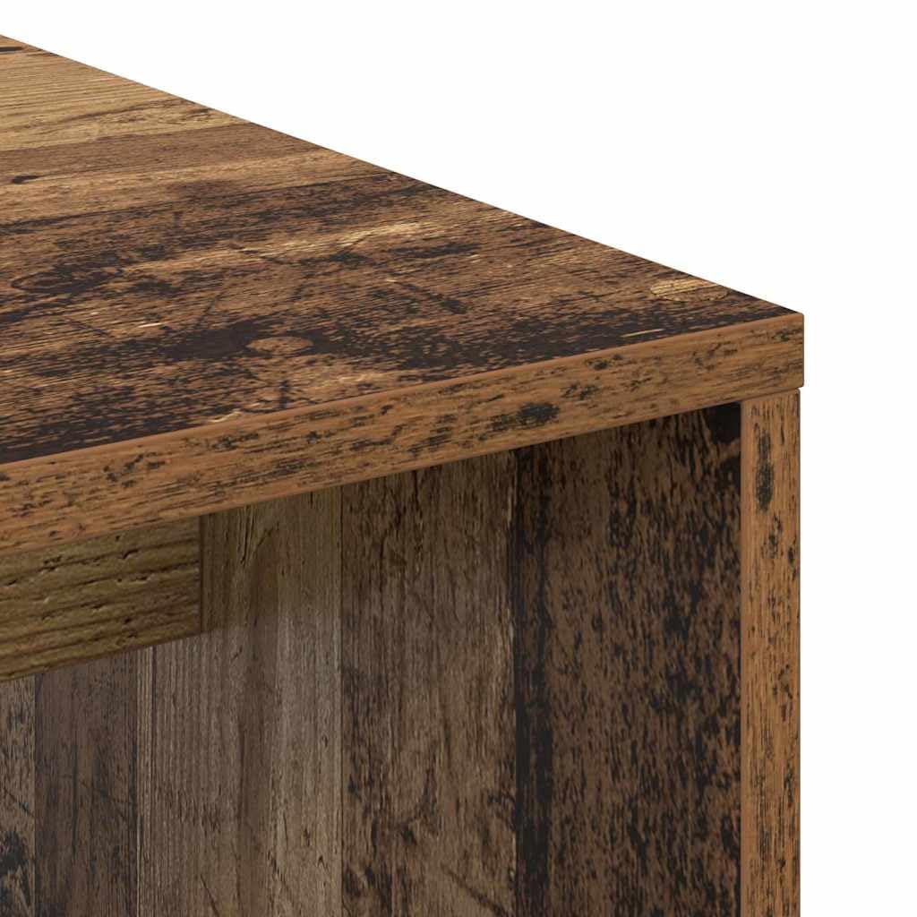 Generisch Schreibtisch mit Regal Altholz 102 x 50 x 124 cm Holzwerkstoff,Möbel,Büromöbel,Schreibtische-869360