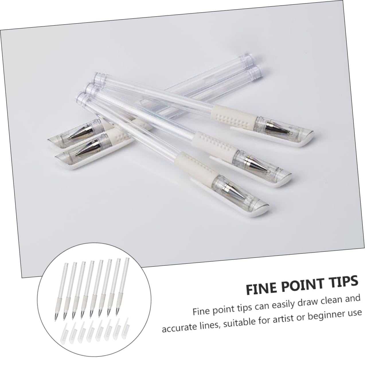 minkissy 24 Piezas De De La Piel De Plantilla De Maquillaje Tinta Blanca Lápiz De Mapeo De Cejas Lápices De Cejas De Marcadores De Punta