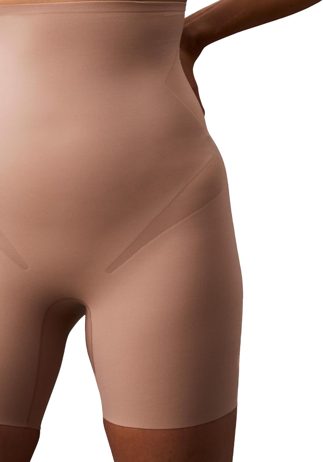 Calvin Klein Women's Shapewear Stay-put Stretch High-waist Mid-thigh Short