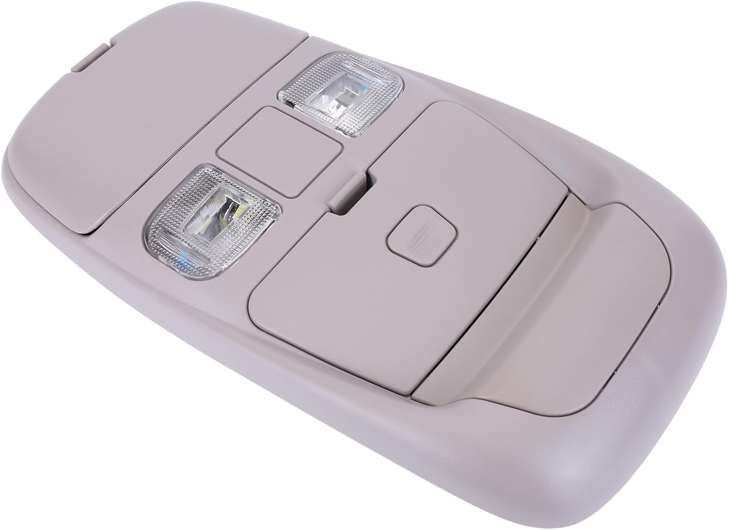 Zcargel Overhead Dome Light Console Storage Compatible with Dodge Ram 1500 2500 3500 1998 1999 2000 2001 2002 Overhead Console with Dome LED Lights & Sunglasses Storage Replaces 55350657