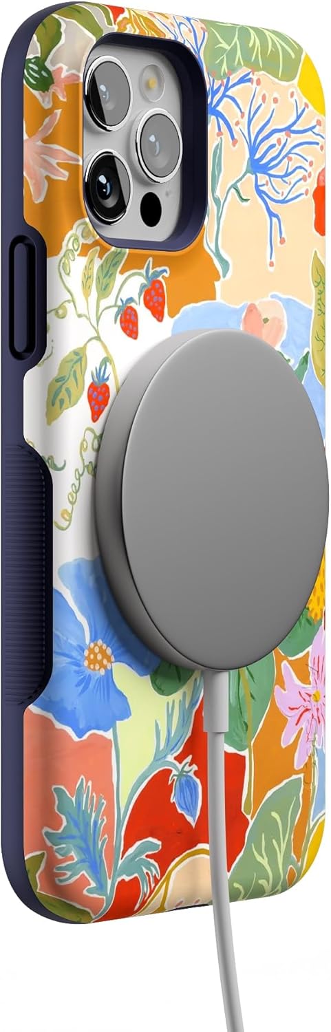 Casely iPhone 12/12 Pro Case | Botanical Blooms | Floral Patchwork | Bold Protective Design | Compatible with MagSafe