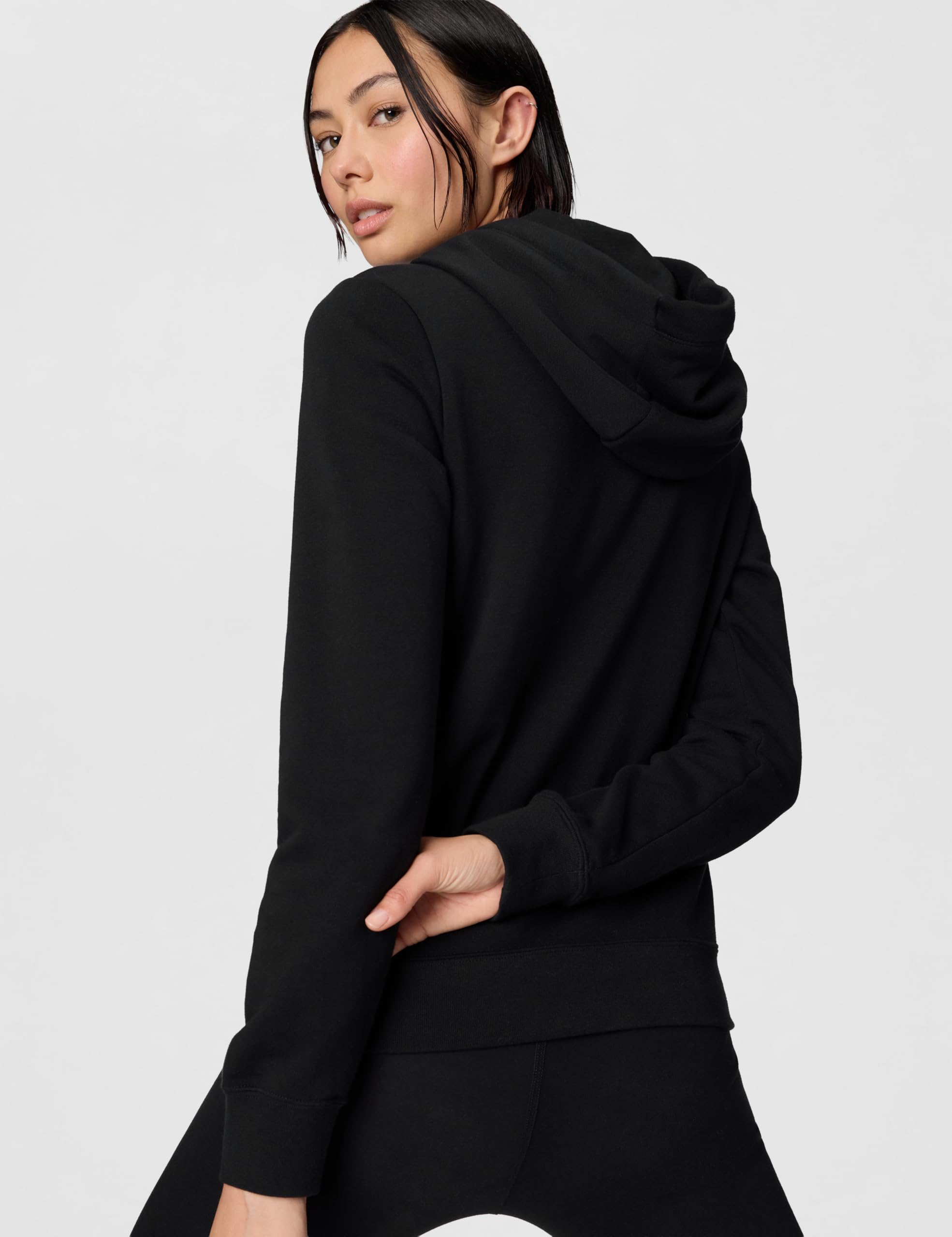 NIKE DQ5793-010 W NSW Club FLC STD PO HDY Sweatshirt Mujer Blanco Negro Tamaño XS