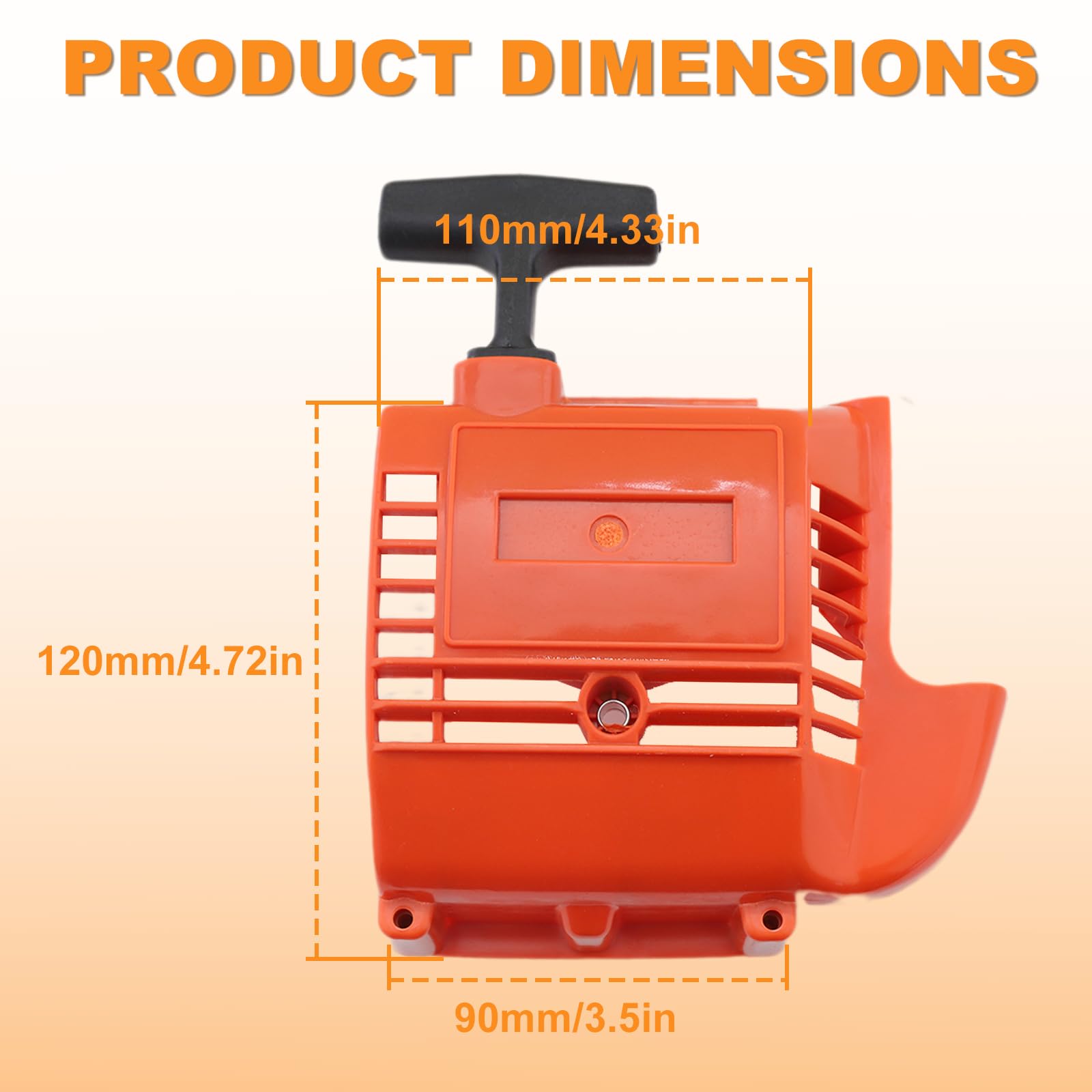 Avviamento a strappo per Husqvarna 123 322 223L 325 323 326 e 327, avviamento con manopola rotante, cordino di avviamento, ricambio per OEM 503852807 503852804