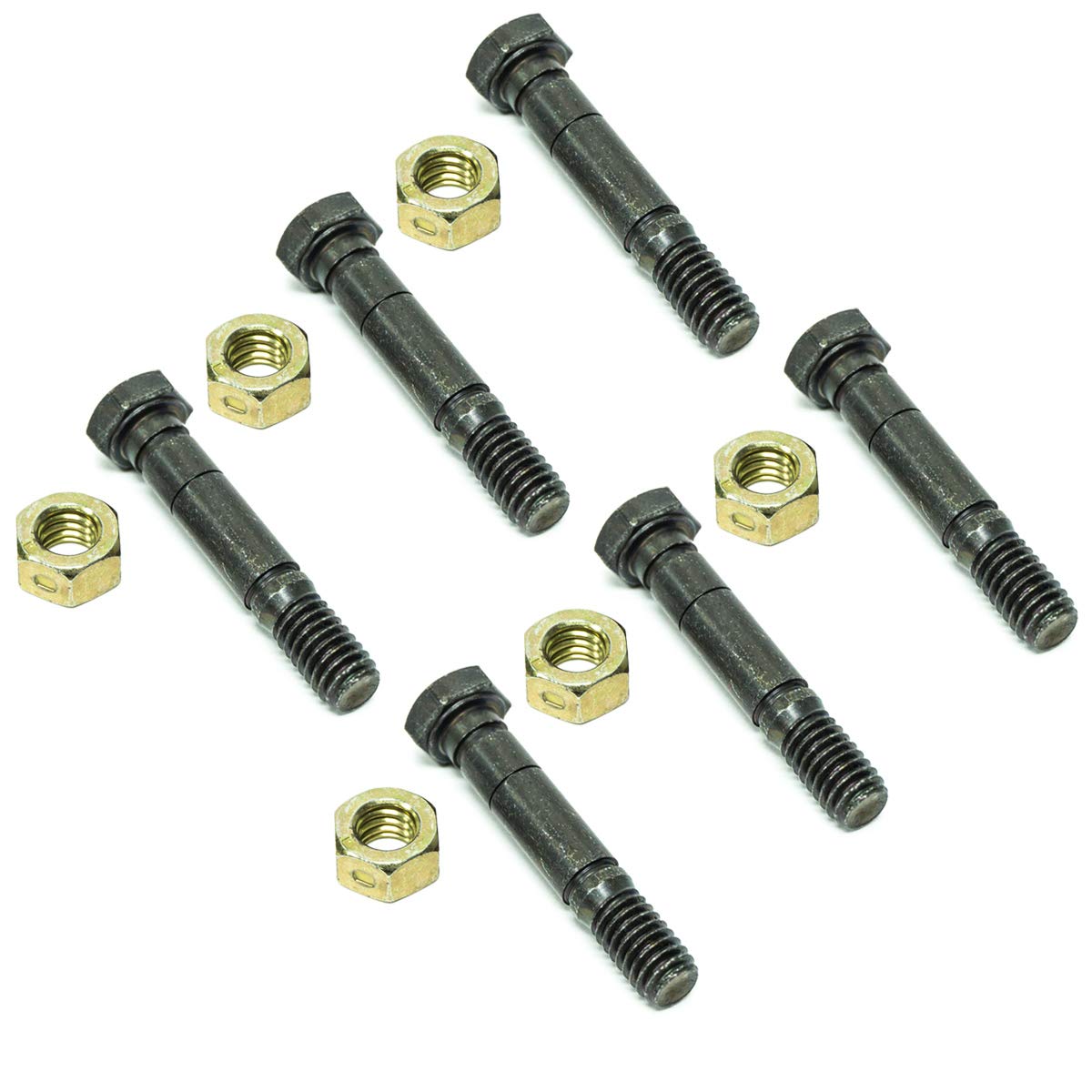 (6-Packs) Genuine OEM ?r??ns Snow Blower 52100100 521001 Shear Pin Bolt&Nuts