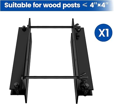 Muzata Reciprocating Saw Guide Attachment for Cutting 4x4 Wood Posts M038