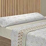 Rufino Díaz Juego Sábanas Finisterre Invierno 3 Piezas Coralina (Beige 12-105 cm) - Taco Extra Suave - para una sensación acogedora y de Confort