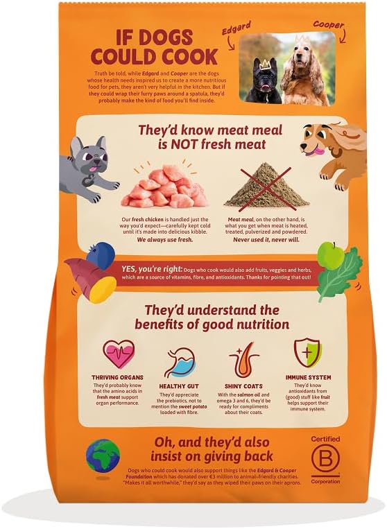 Edgard & Cooper Croquettes pour chien adulte sans céréales Grand sac – 7 kg de poulet – Vi - Analyse des détails et conception
