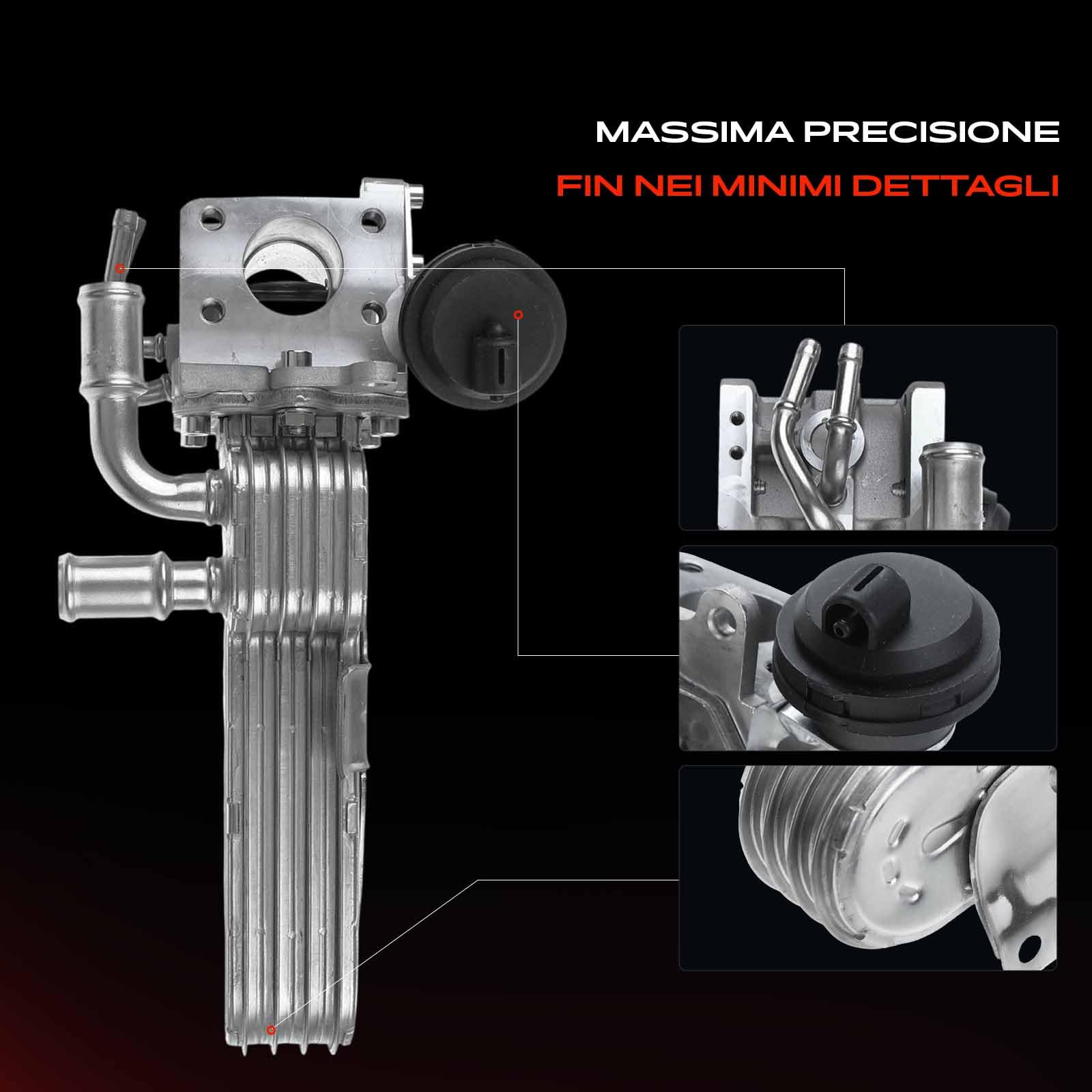 Frankberg Ricircolo dei gas di scarico del radiatore della valvola EGR | 038131063D, 038131063D; Compatibile con: Golf IV Variante 1J5, Altaea XL 5P5 5P8, New Beetle 1C1 9C1