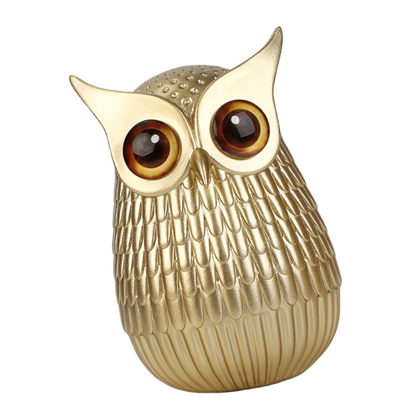 Pyasuye Owl Statue Home Decors Accents Small Animal Sculptures Gifts for Birds Lover Lovely Owl Figurines, Shelf Decors Accent Resins Figurines