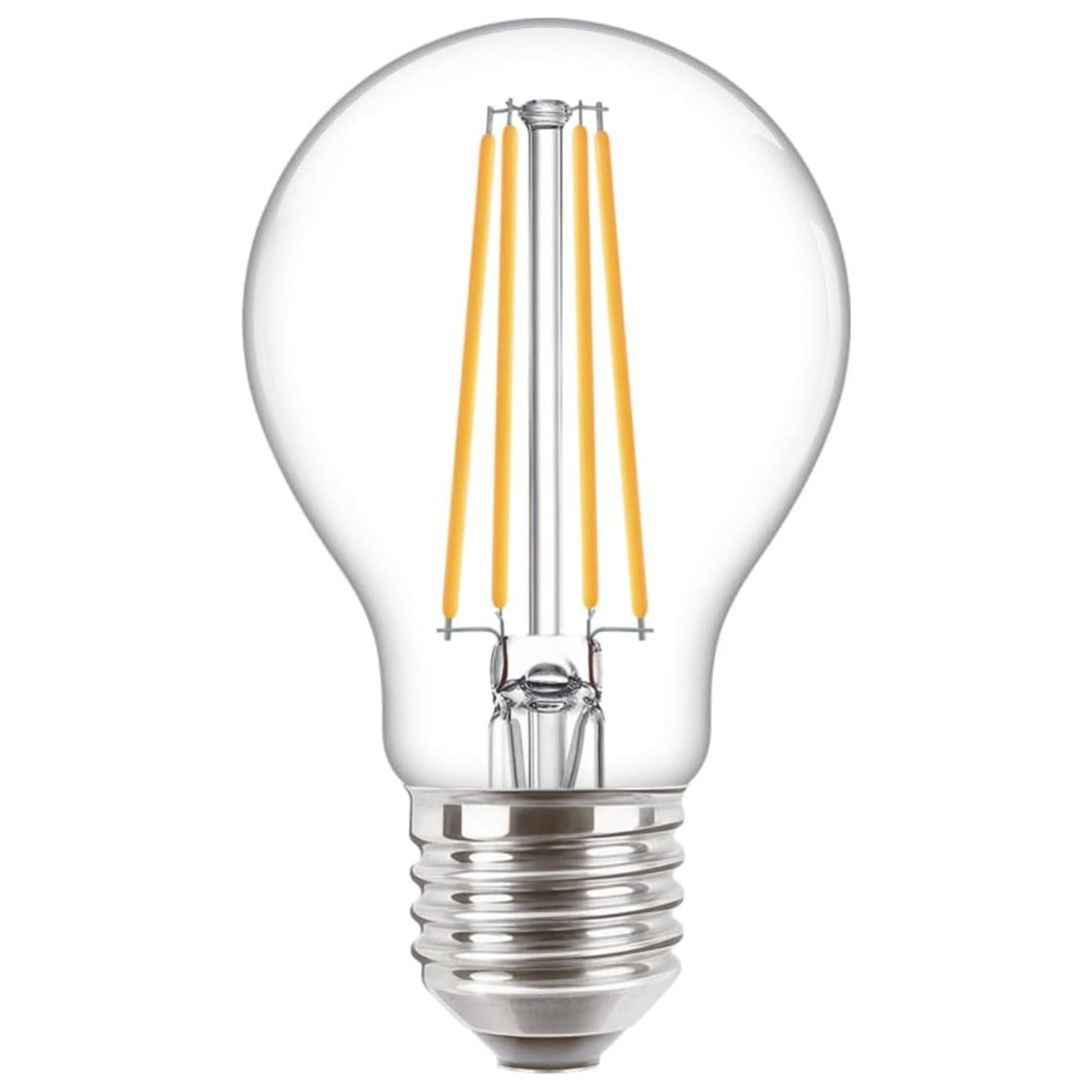Philips Warm White Corepro Led A60 Light Bulb 7W 60W Equivalent E27 Edison Screw 2700K Clear Glass, Non-Dimmable Energy Saving Gls Lamp For Home, Office & Hospitality Lighting Applications