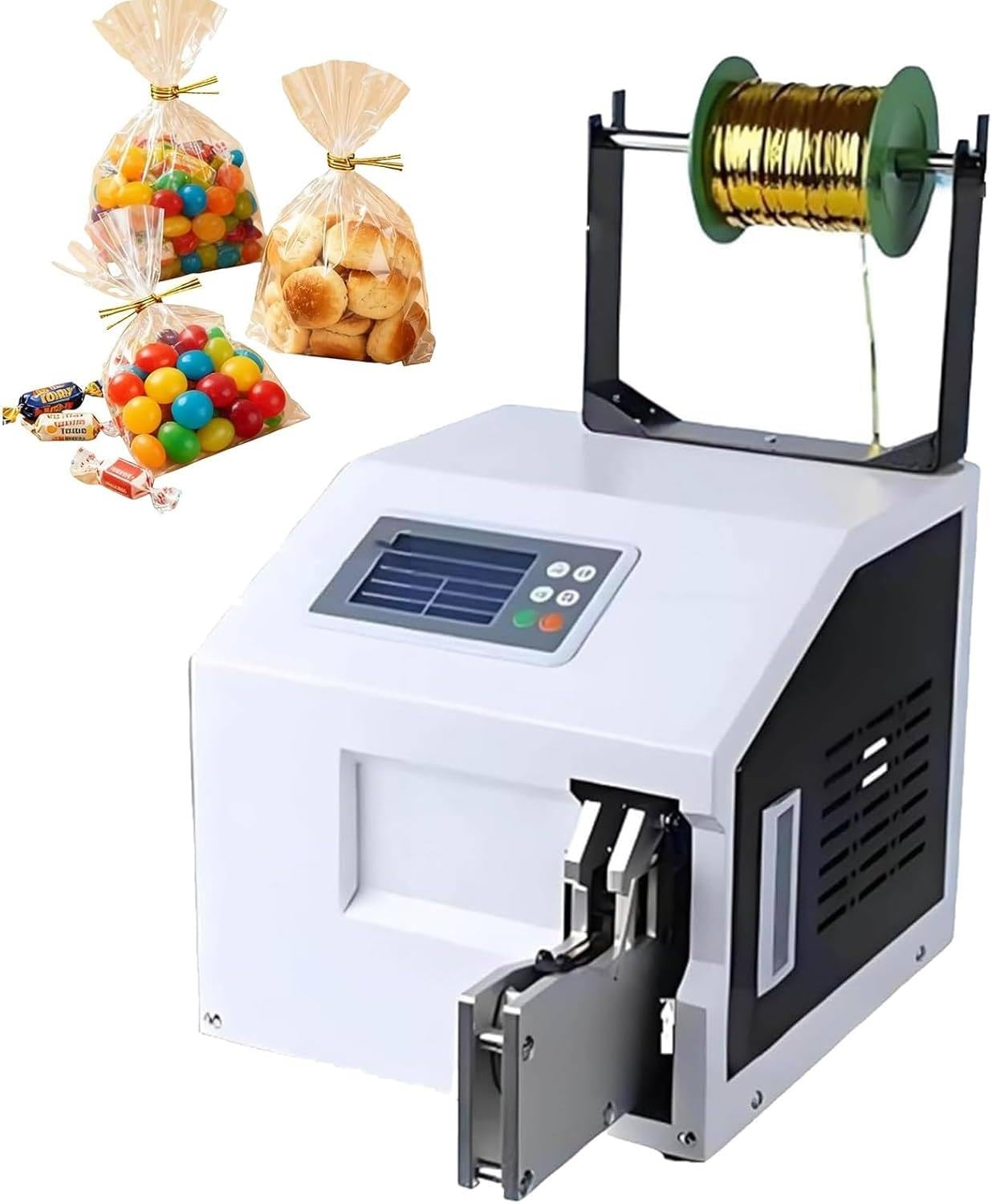 YXZYFPP Semi Automatic Bag Sealing Machine, Bundling Equipment, Wire Twisting & Tying Machine for Supermarkets and Bakeries - Efficient Wrapping & Tying Solutions (size_name Singletying)