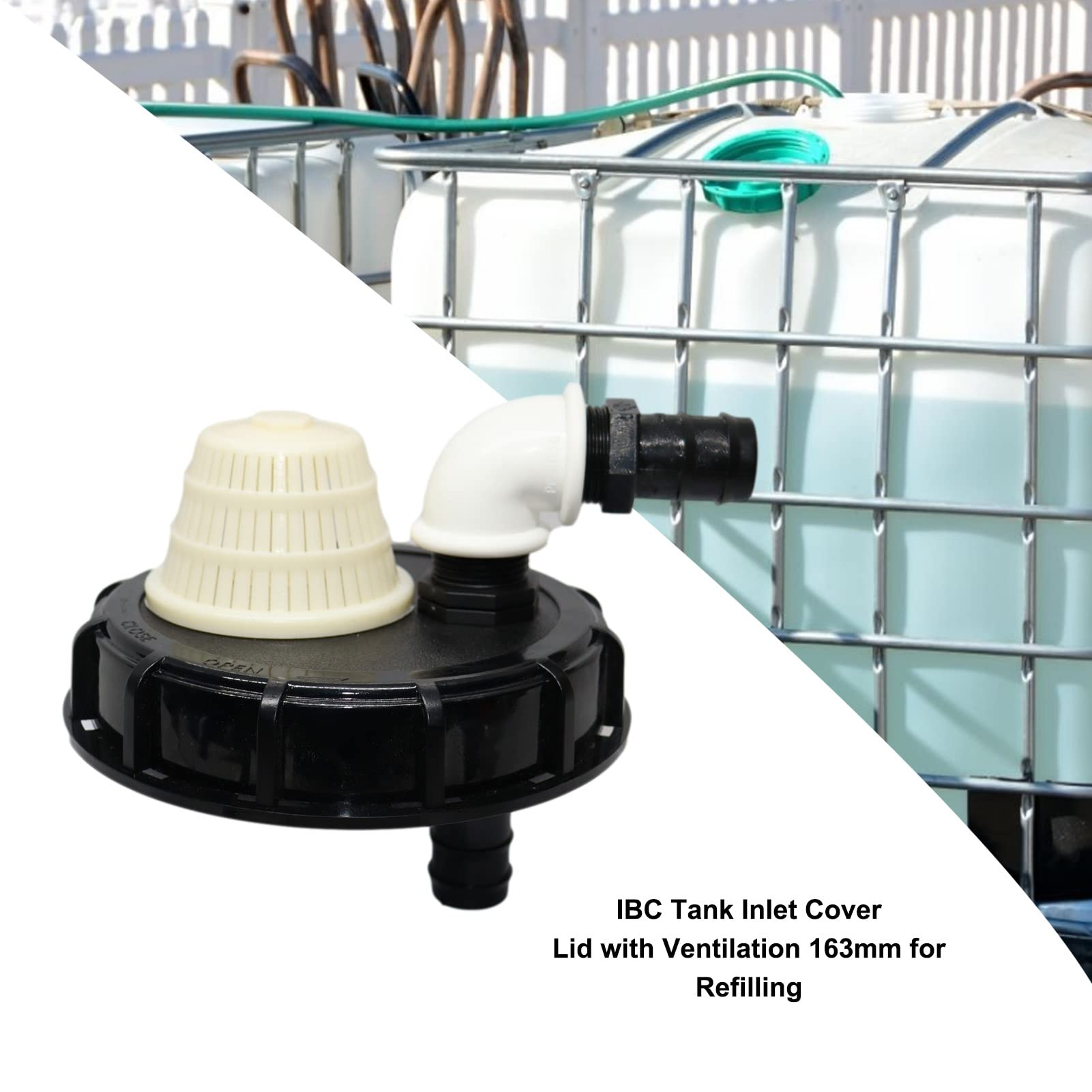 IBC Dekselfilter, nylon, IBC dekselfilter, regenwaterfilter, DN 150/ DN