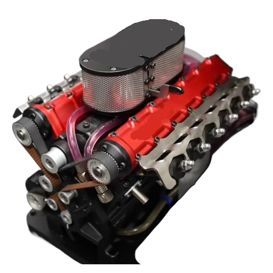 Amazon.com: 49.89cc V12 Gasoline Engine Model Mini V12 Metal