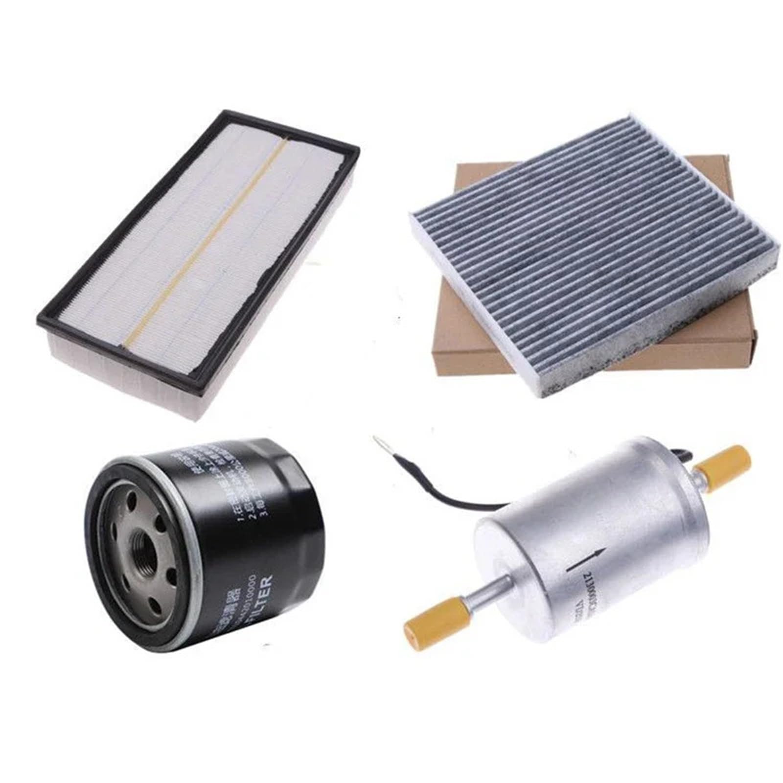Ifqovzzxr One Color Car Cabin Air Filters 4Pcs Car Cabin Air Filter Oil Filter Fuel Filter Fit For Trumpchi Gac Gs8 2017-2022 2.0At 4B20m1 Model