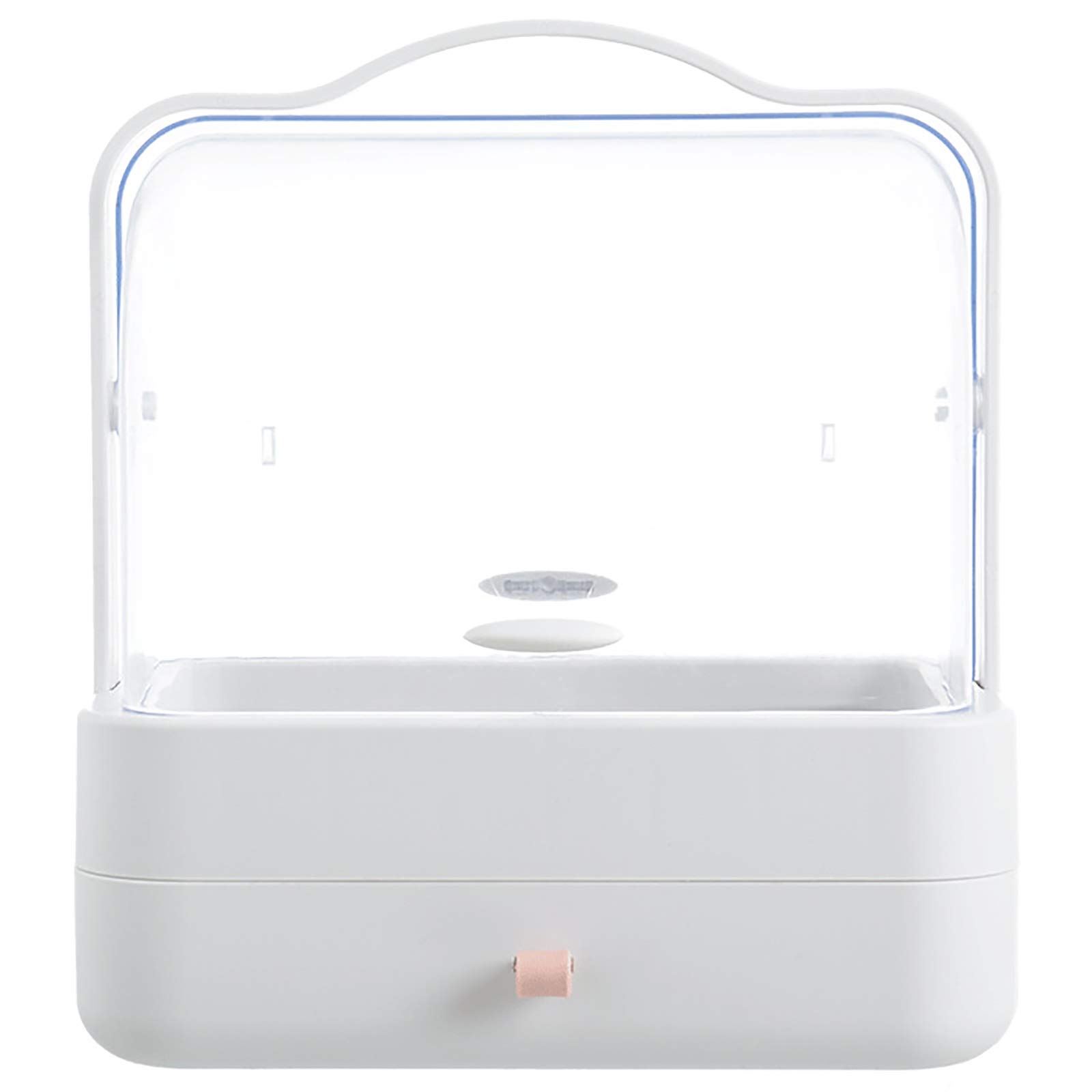 Scatola Porta Cosmetici Scatola di stoccaggio per la cura della pelle del box cosmetico portatile a singolo strato prodotto può flip show per Cassettiera e Bagno