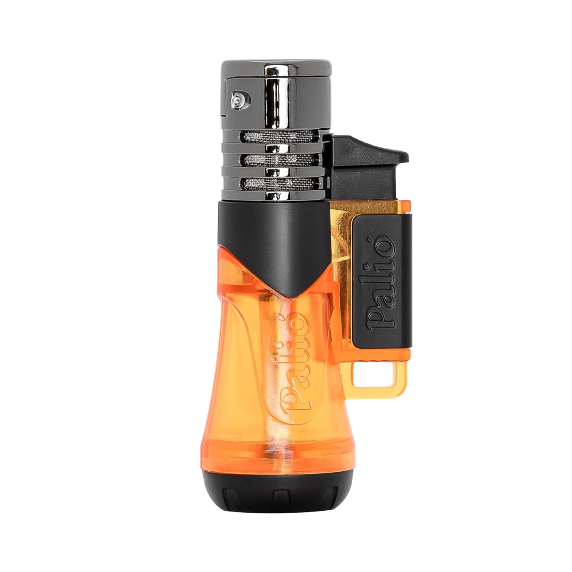 Palió Siena Single Jet-Flame Lighter, Yellow | Oversized, High-Capacity, Adjustable Flame, Large Fuel Tank for Up to 100, High Altitude Tested, Ergonomic Design for Aficionados