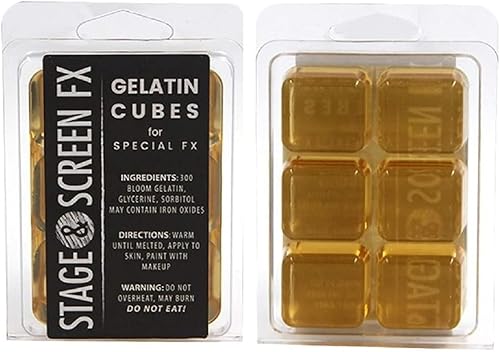 Miniatura 4 de Professional FX - Cubos de gelatina de maquillaje de 4 onzas transparentes, una alternativa segura al látex. Maquillaje especial FX, efectos de
