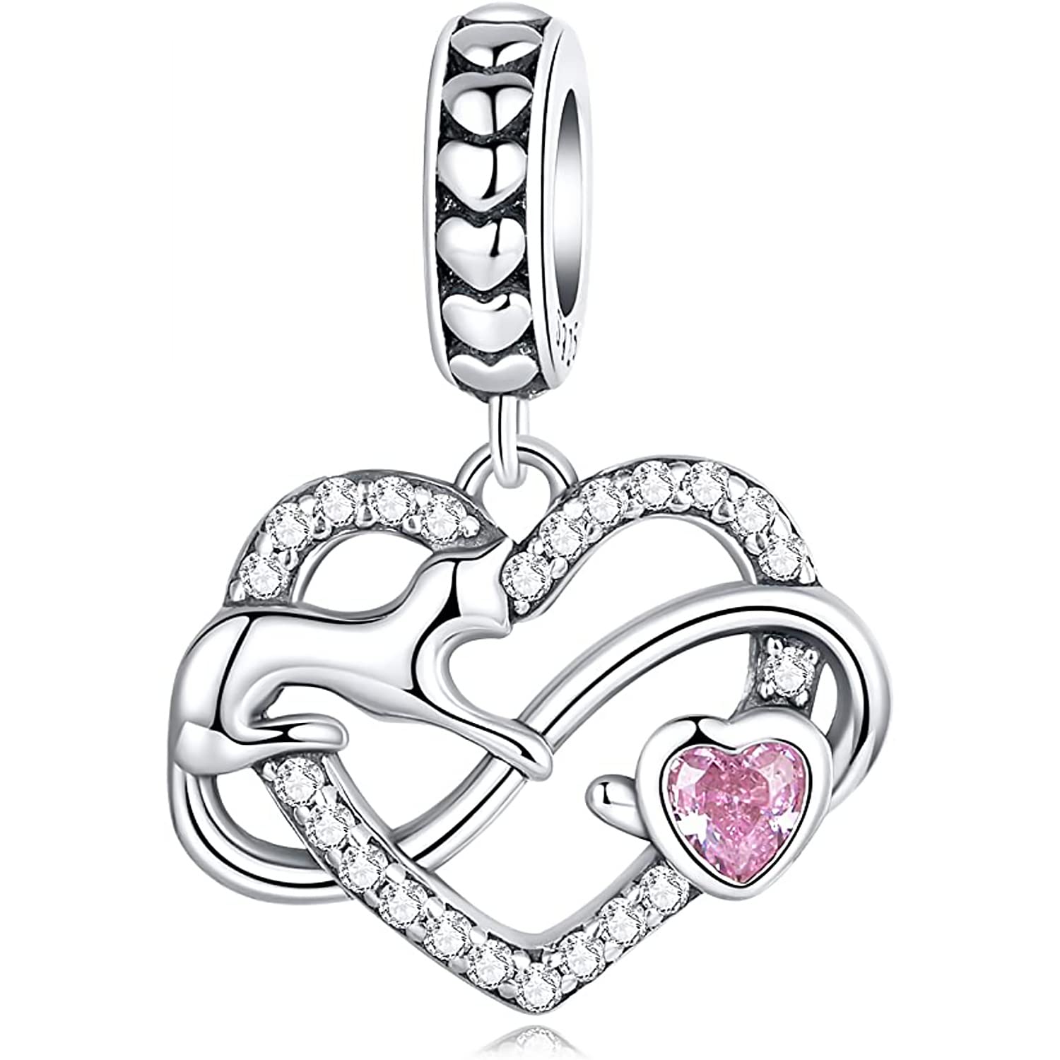Bedel Nieuw 2023 MariaFonte Compatibel Alle Merken Hart Kat Oneindig Verjaardag Jubileum Hangers Origineel Aanbiedingen Zilver 925 Mamma Kraal Lucky Charm Kerst Zirconia Little Pink Heart