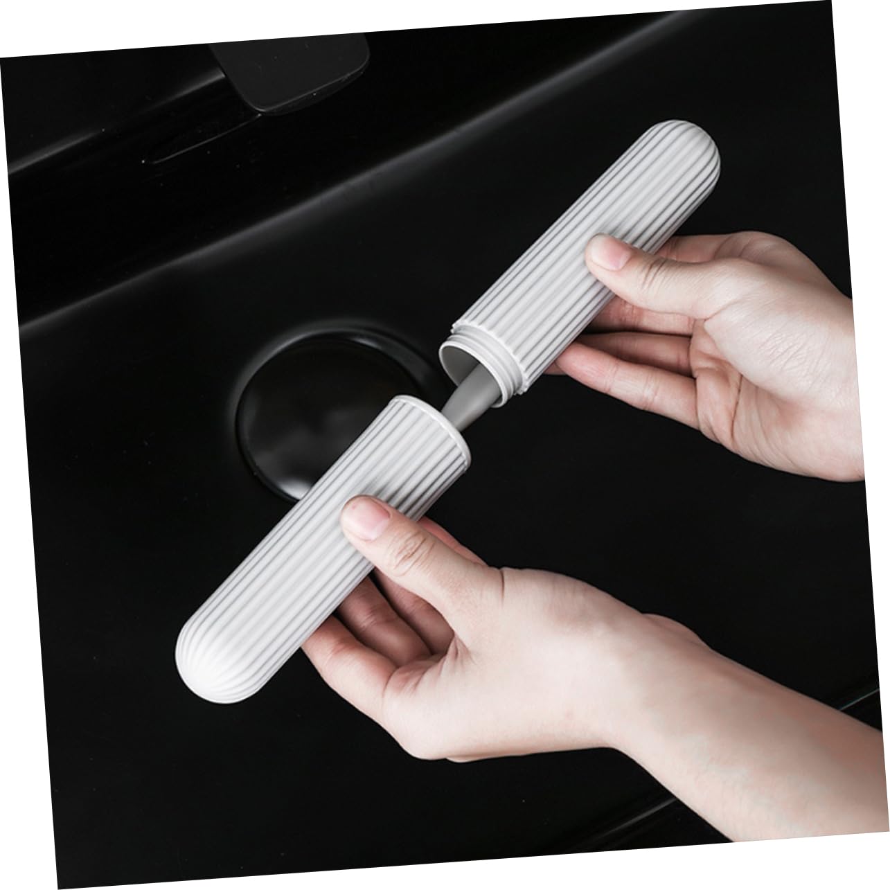 Lot de 8 porte-brosses à dents de voyage, étui de voyage pour brosse à dents de voyage, dentifrice de voyage, pâte à dents de voyage, brosse à dents de voyage, rangement C, 1 couleur, Taille unique