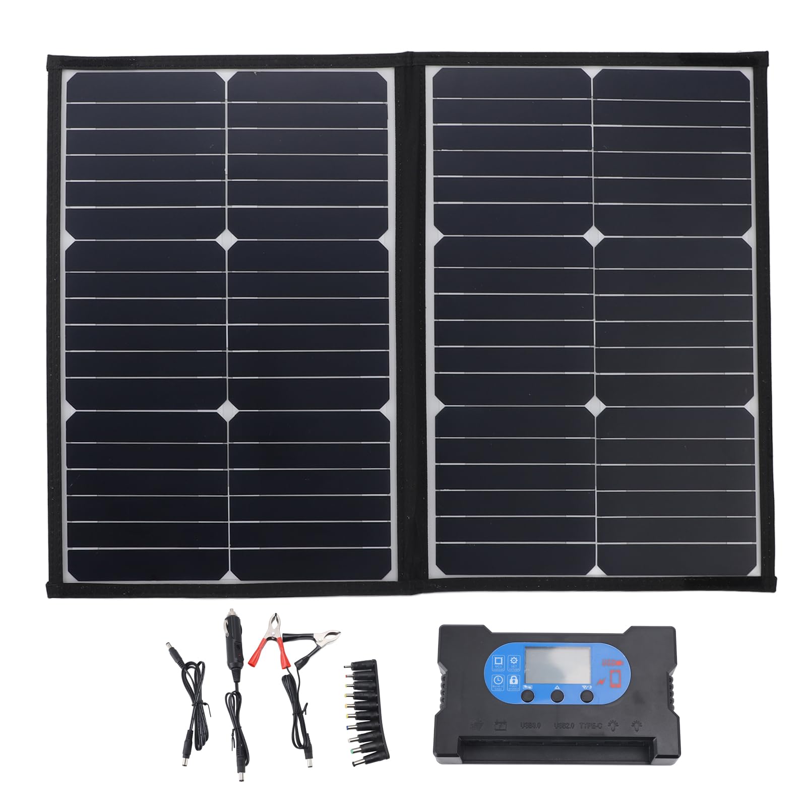 Contrôleur et panneau solaire 40W pliable contre les pannes d'urgence