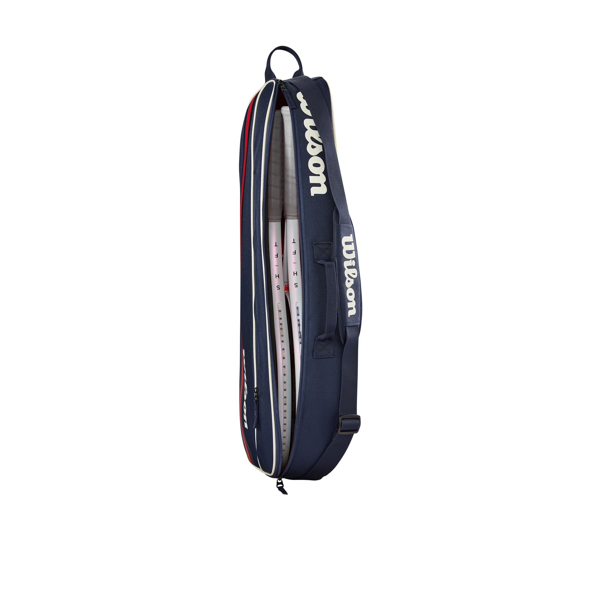 Wilson Team Con una Spaziosa Tasca Per Gli Accessori e Tracolla Regolabile, Offre una Protezione Completa Per La Racchetta