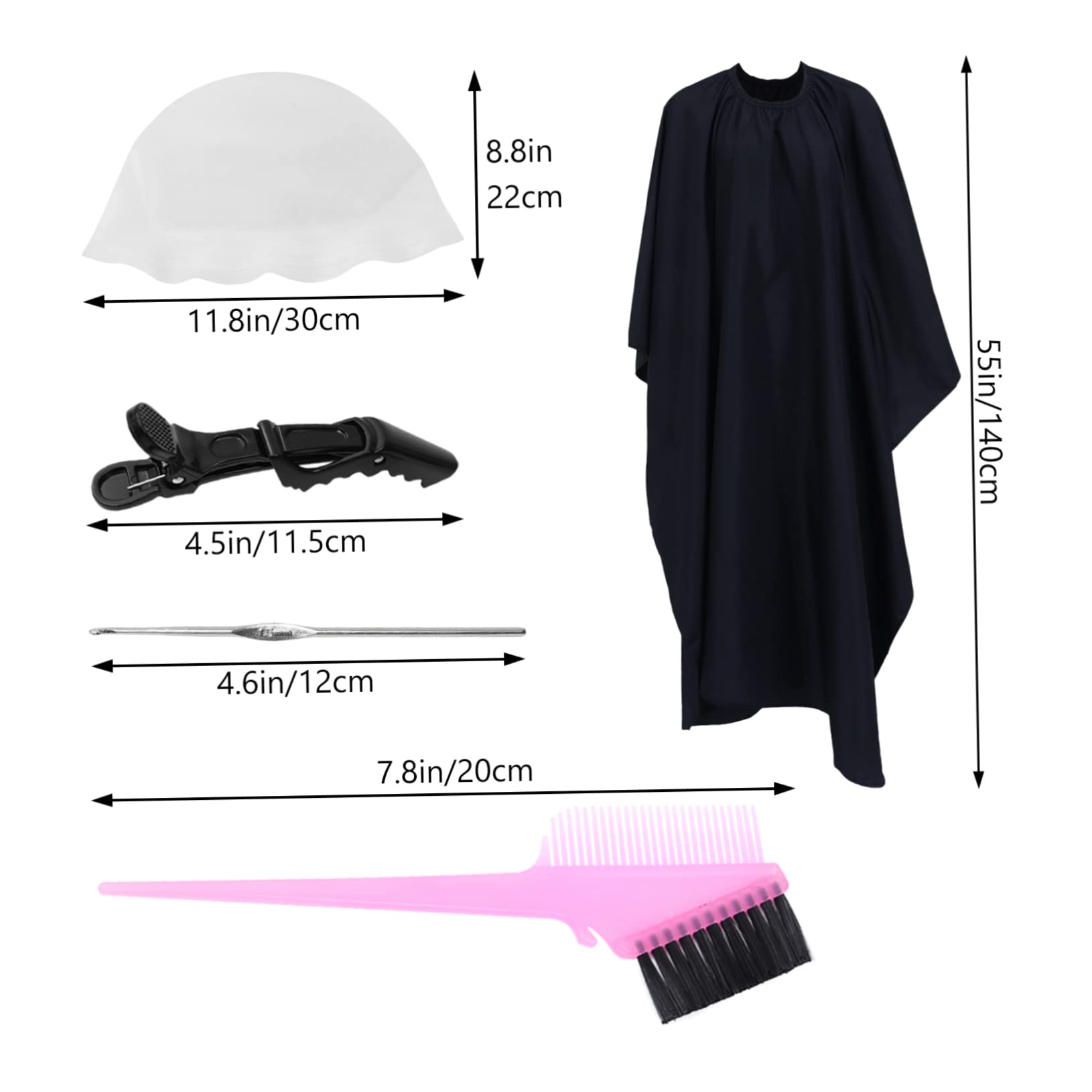 11pezzi Kit per Tintura Capelli Cuffia Protettiva in Silicone Accessori per Colorazione Mèches e Evidenziazione Adatto per Uso Casalingo Parrucchiere