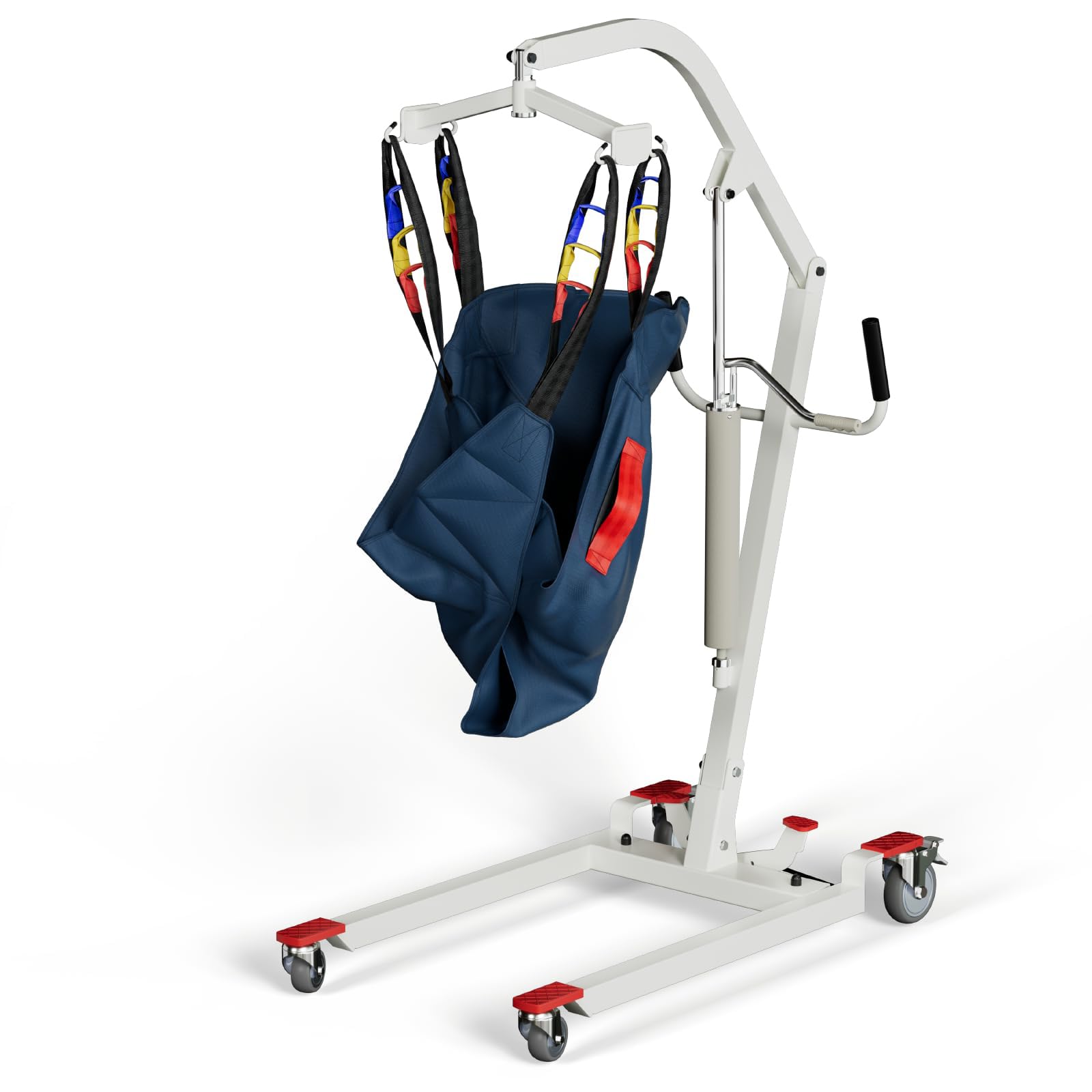 Photo 1 of ***FACTORY SEALED***Kindtobest Hydraulic Patient Lift with Sling for Home Use, 400 lb Capacity Manual Patient Transfer Device, Medical Mobility Aid for Seniors, Elderly & Disabled Adults