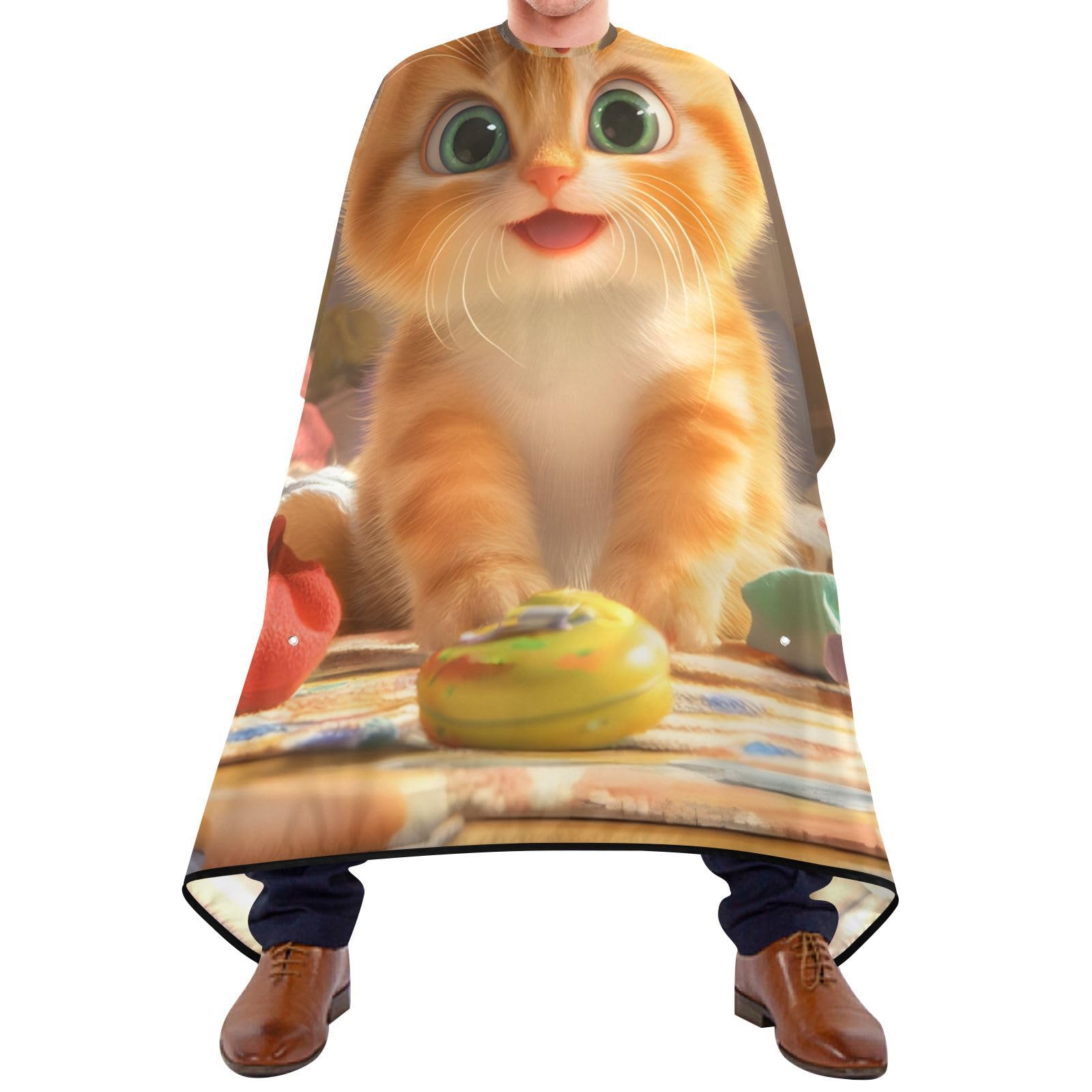 Hezely Wildflower Printing Hair Dye Cape, Barber Cape for Adults,Waterproof Salon Cape,Waterproof Hairdressing Styling Hair Cutting, 65