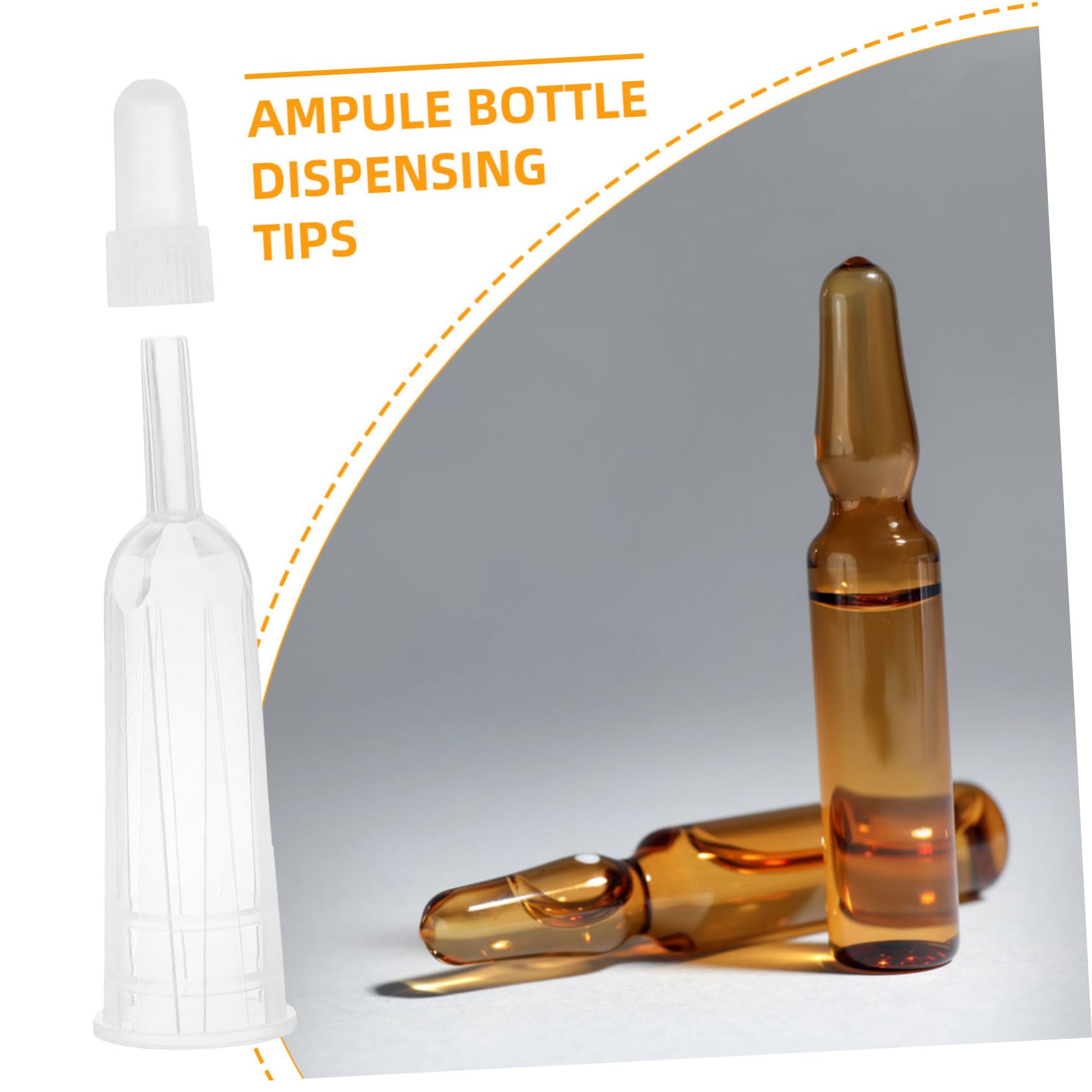 SOLUSTRE 6 Pezzi Tappi per Ampolle da 2ml in Tpe Resistenti per Apertura Fiale in Ambienti Medici e Laboratori Prevenendo Sporco alle Mani