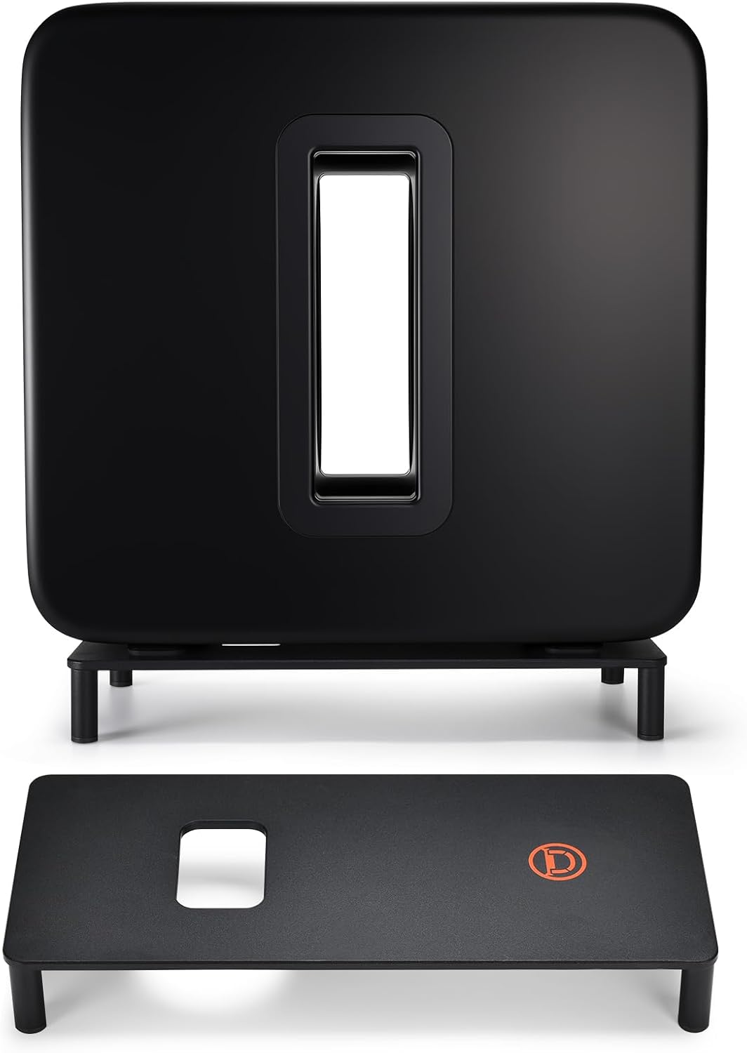 Stand Mount for Sonos Sub 4 Wireless Subwoofer,Carbon Steel Floor Stand Stable Holder Bracket Base Isolation Feet for Sonos Sub 4,Sub Gen 3,Sub Gen 2 Wireless Speaker,Black